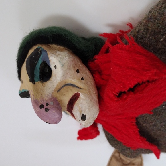 Vintage Clay Character Hand Puppet Glove Marionette Wich Ghoul Oddity Gothic - Picture 4 of 12
